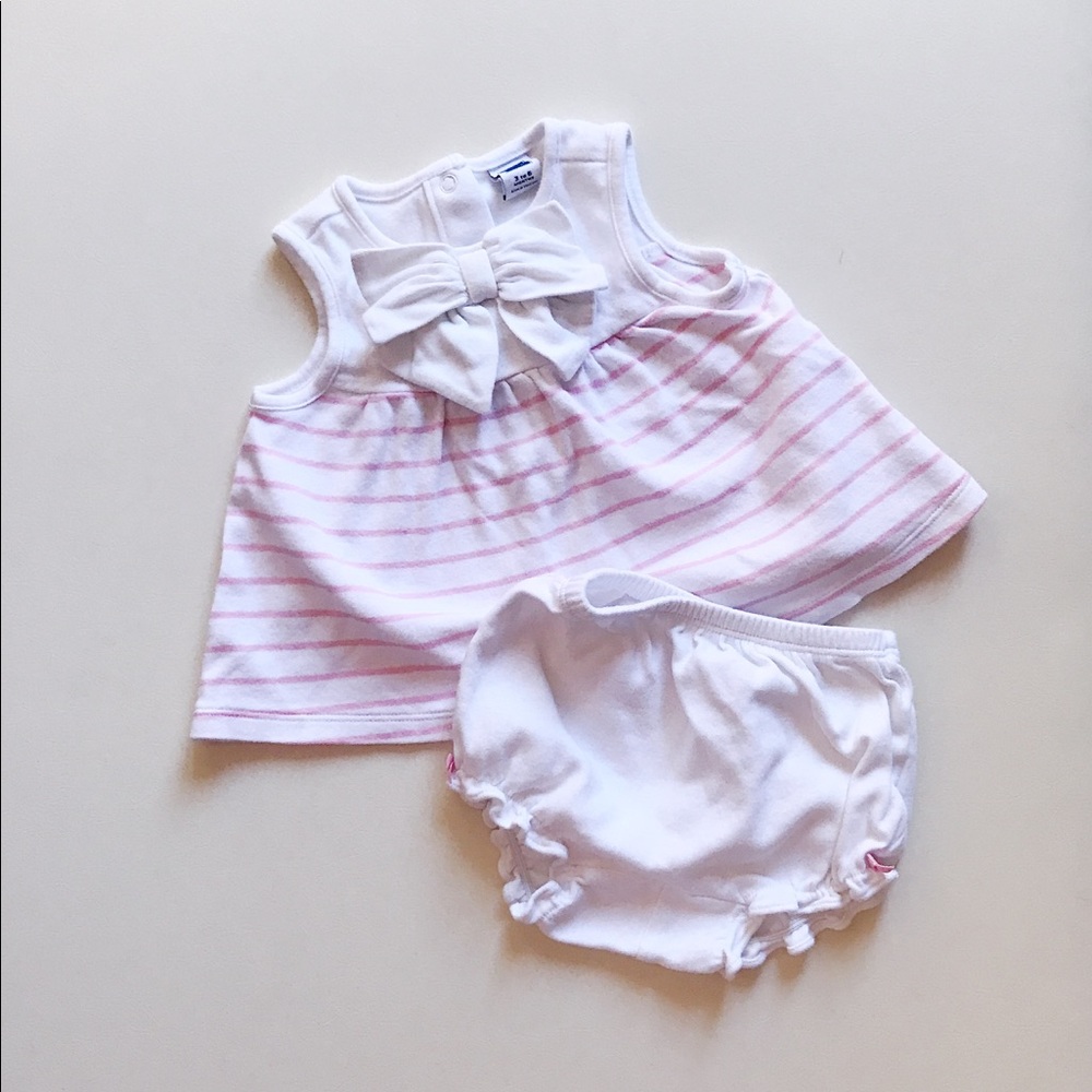 Janie and Jack | Baby Girl Striped Top/Bloomers